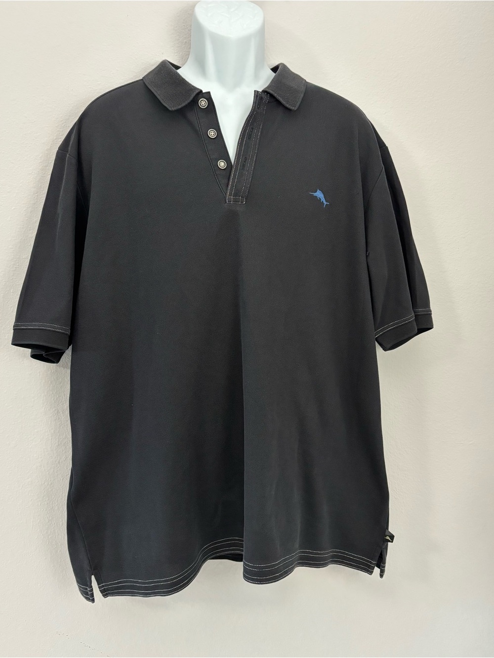 TOMMY BAHAMA Men’s Black Islandzone Supima Cotton Polo Size XXL